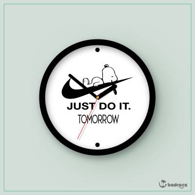 ساعت دیواری  snoopy-just do it