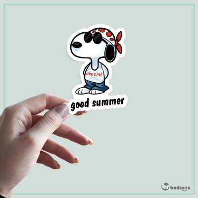 استیکر اسنوپی-good summer