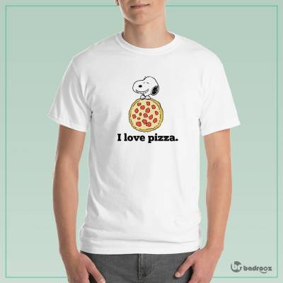 تی شرت مردانه اسنوپی پیتزایی