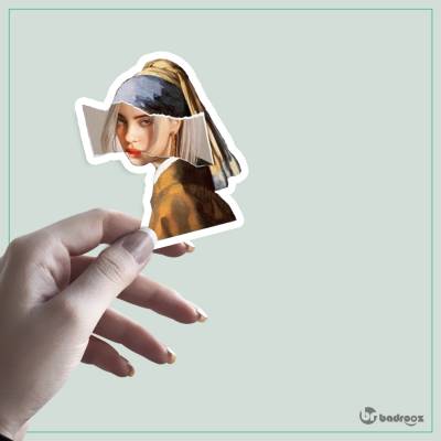 استیکر Billie Eilish collage art
