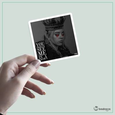 استیکر Billie Eilish Crown