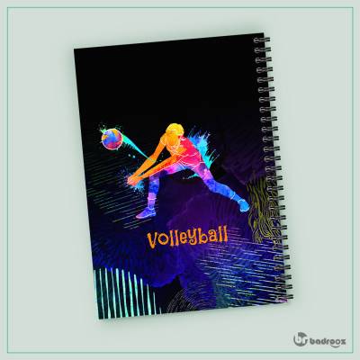 دفتر یادداشت پسر والیبالیست