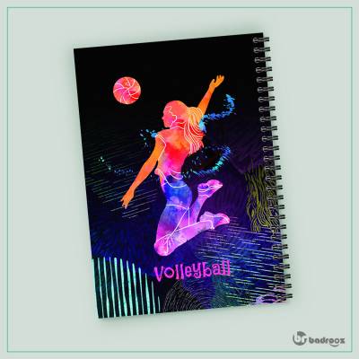 دفتر یادداشت دختر والیبالیست