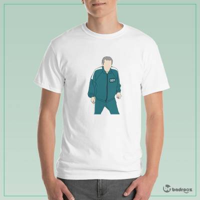 تی شرت مردانه squid game -namber 001