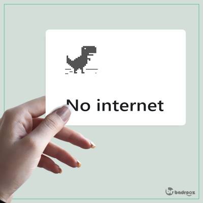 استیکر No internet
