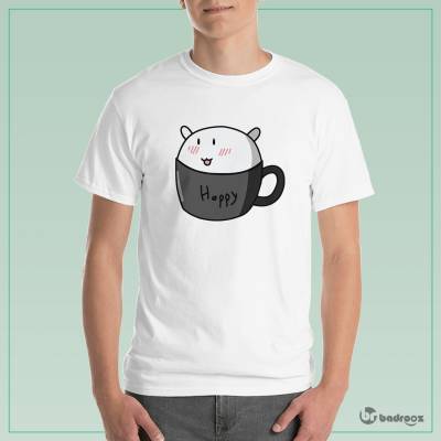 تی شرت مردانه Happy Kitty