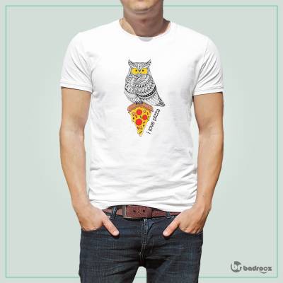 تی شرت اسپرت owl pizza