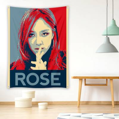 دراپ بنر رزی بلک پینک rose blackpink