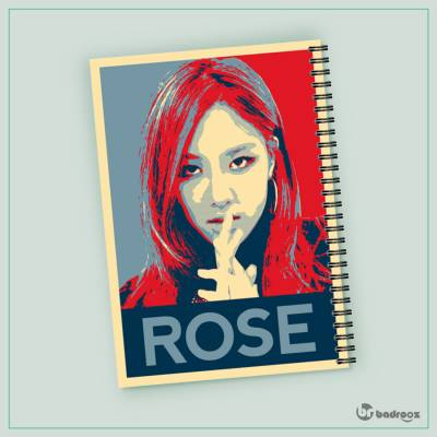 دفتر یادداشت رزی بلک پینک rose blackpink