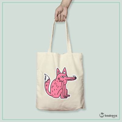 کیف خرید کتان pink wolf