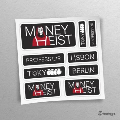 پک استیکر  money heist pack