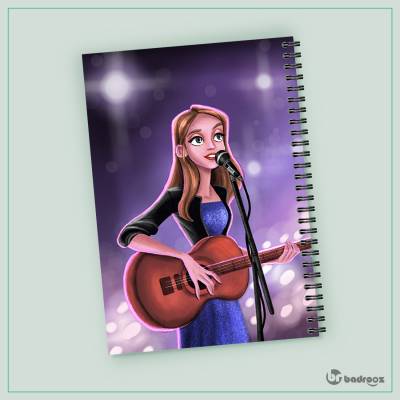 دفتر یادداشت دختر گیتاریست