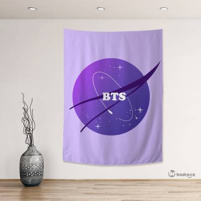 بک دراپ BTS NASA