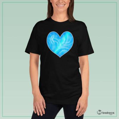 تی شرت زنانه Blue heart