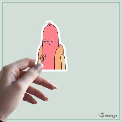 استیکر cool hotdog