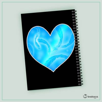 دفتر یادداشت Blue heart