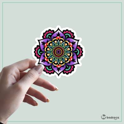 استیکر mandala ماندالا رنگی6