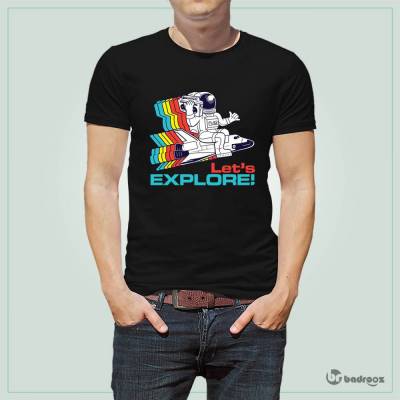 تی شرت اسپرت lets explore