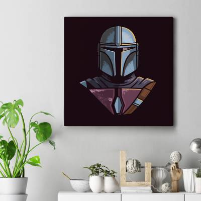 تابلو کنواس مربع Mandalorian