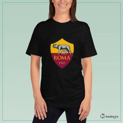 تی شرت زنانه لوگوی آ اس رم AS Roma