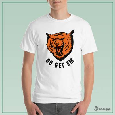 تی شرت مردانه سر ببر go get em tiger 