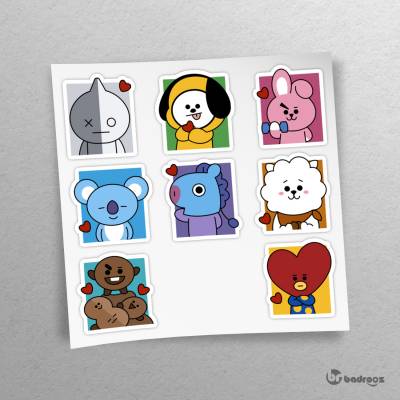 پک استیکر  BT21-Family