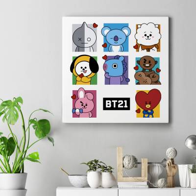 تابلو کنواس مربع BT21-Family