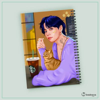 دفتر یادداشت coffee aesthetic BTS V