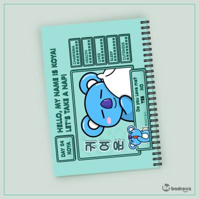 دفتر یادداشت BT21- Koya Video Game