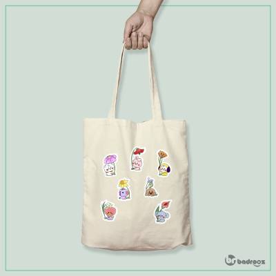 کیف خرید کتان BT21 Spring