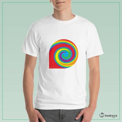 تی شرت مردانه ُSpiral Rainbow