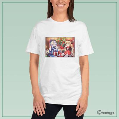 تی شرت زنانه Qiqi &Klee Genshin impact