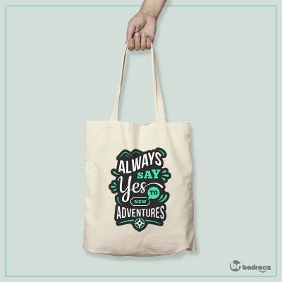 کیف خرید کتان Typography 21