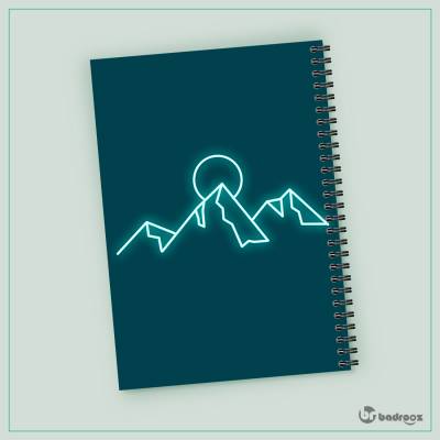 دفتر یادداشت Neon mountain
