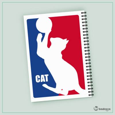 دفتر یادداشت طرح گربه و لوگوی nba 