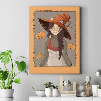 تابلو کنواس Autumn witch