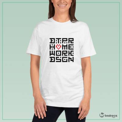 تی شرت زنانه Detepr Home Work Design QR