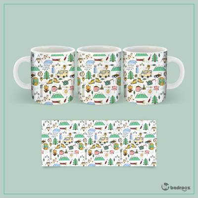 ماگ  camping pattern