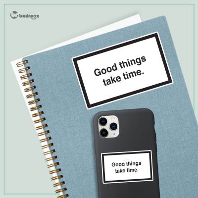 استیکر good things take time