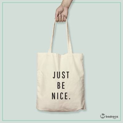 کیف خرید کتان BE NICE