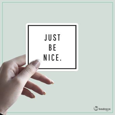 استیکر BE NICE