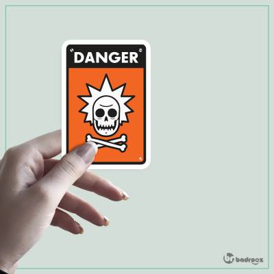 استیکر danger rick