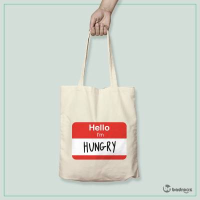 کیف خرید کتان hello im hungry