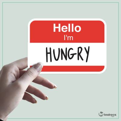 استیکر hello im hungry