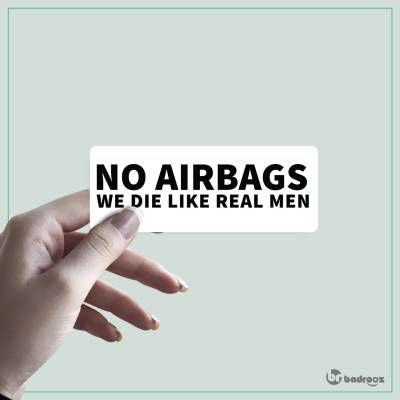 استیکر NO AIRBAGS