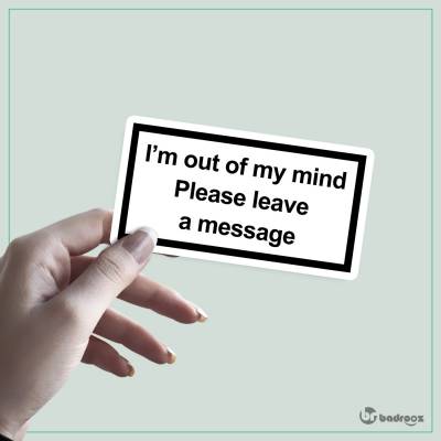 استیکر out of my mind