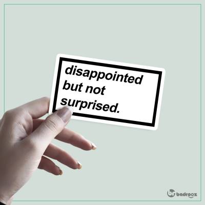استیکر disappointed
