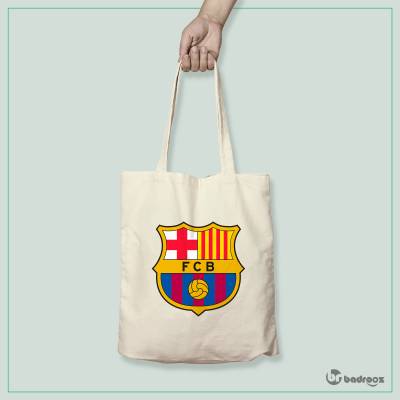 کیف خرید کتان لوگوی بارسلونا