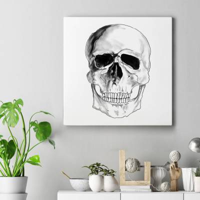 تابلو کنواس مربع skull1