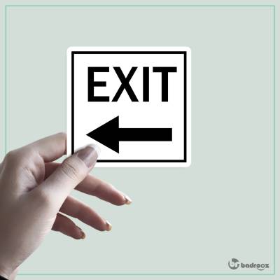 استیکر EXIT